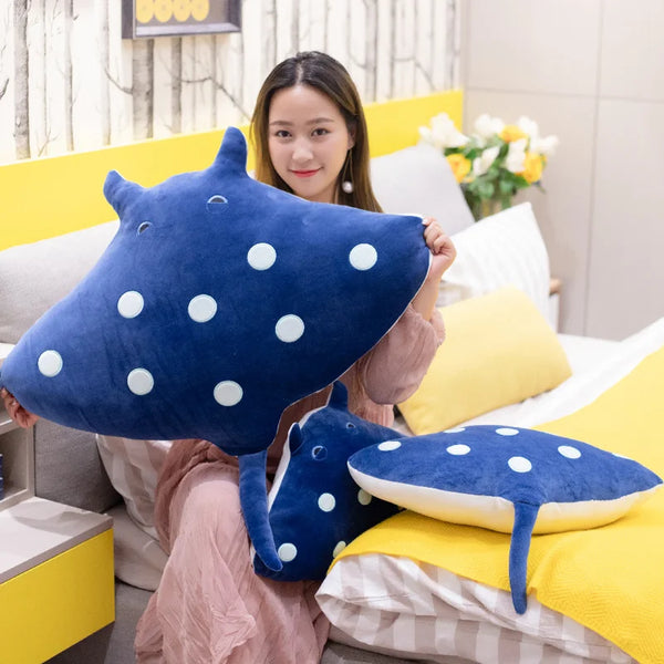 Cute Cartoon Mobula Plush Toys Flying Rays Stuffed Animals Toys Manta Ray Dolls