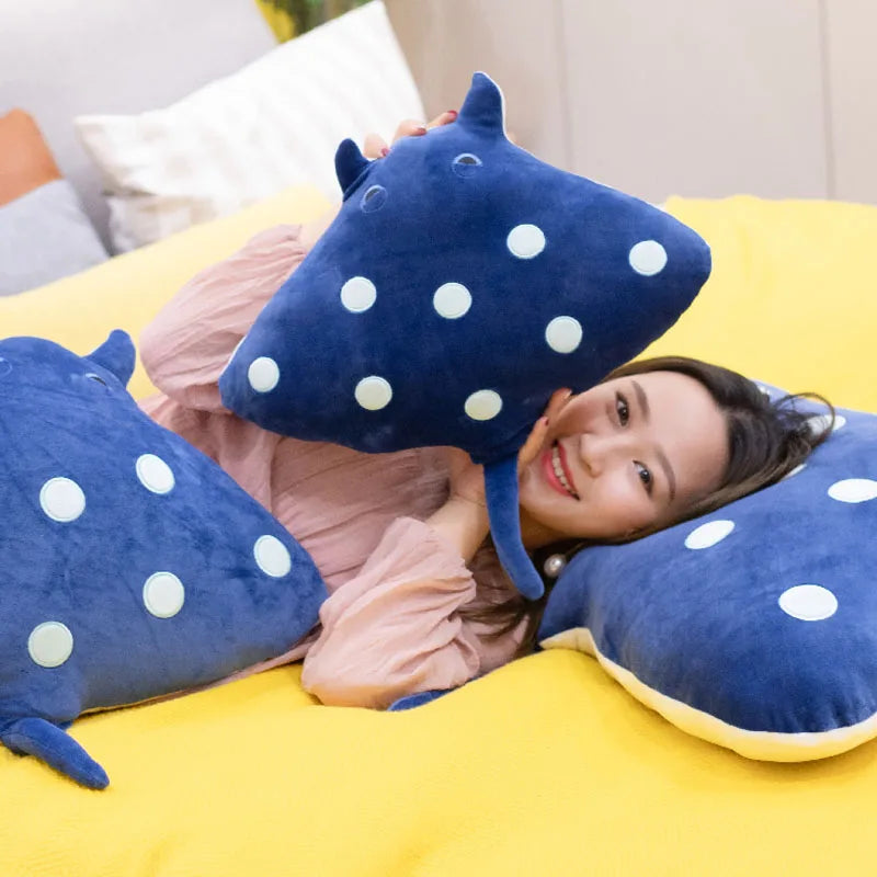 Cute Cartoon Mobula Plush Toys Flying Rays Stuffed Animals Toys Manta Ray Dolls