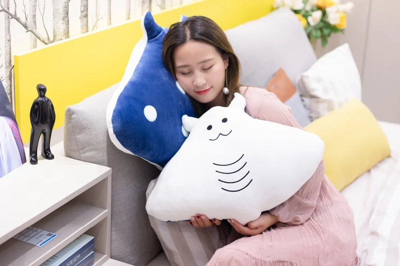 Cute Cartoon Mobula Plush Toys Flying Rays Stuffed Animals Toys Manta Ray Dolls