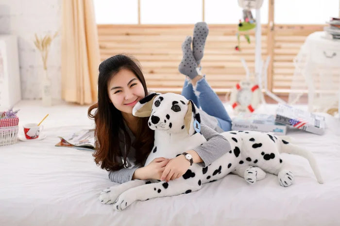 Lifelike plush toy Giant Dalmatian Dog Stuffed Animals Dog Plush Toys Gift For Birthday