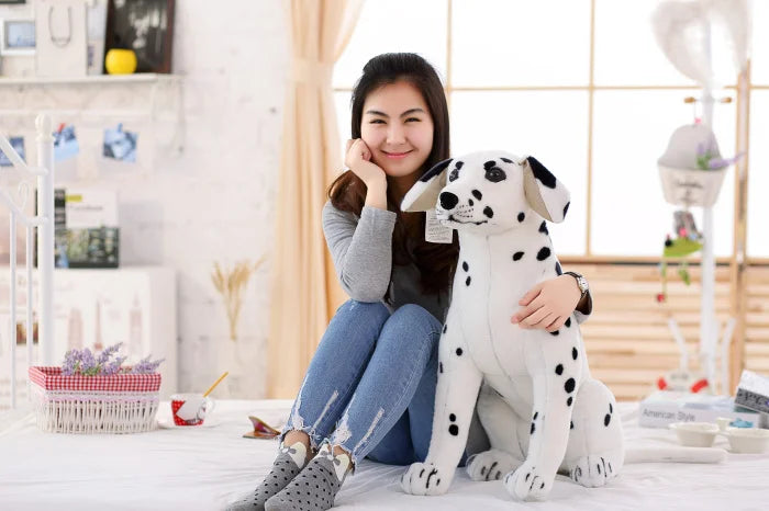 Lifelike plush toy Giant Dalmatian Dog Stuffed Animals Dog Plush Toys Gift For Birthday