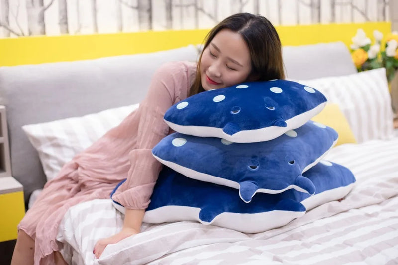 Cute Cartoon Mobula Plush Toys Flying Rays Stuffed Animals Toys Manta Ray Dolls