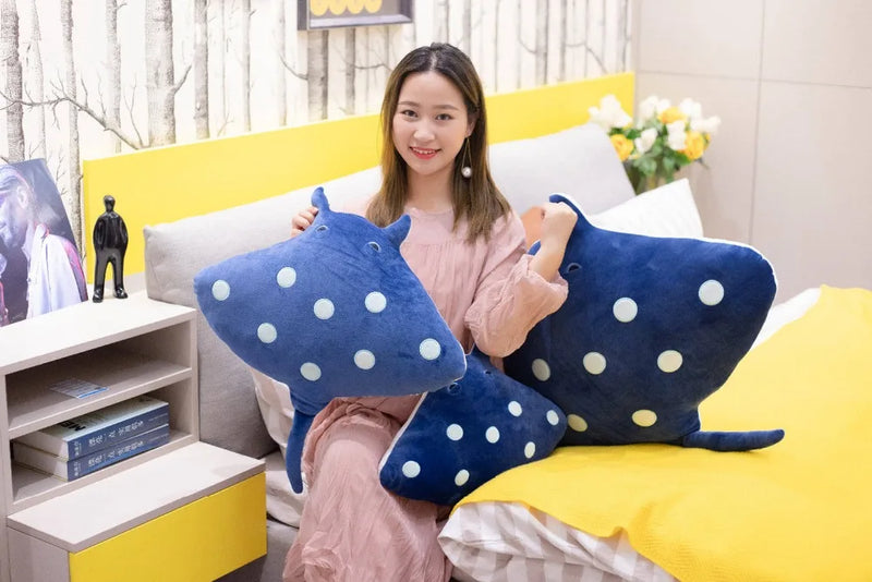 Cute Cartoon Mobula Plush Toys Flying Rays Stuffed Animals Toys Manta Ray Dolls