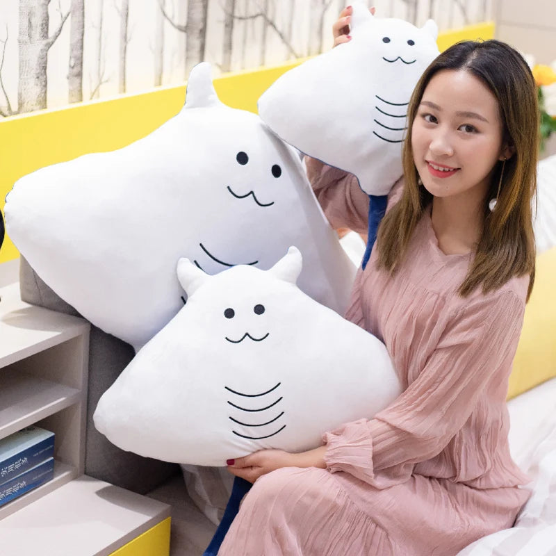 Cute Cartoon Mobula Plush Toys Flying Rays Stuffed Animals Toys Manta Ray Dolls