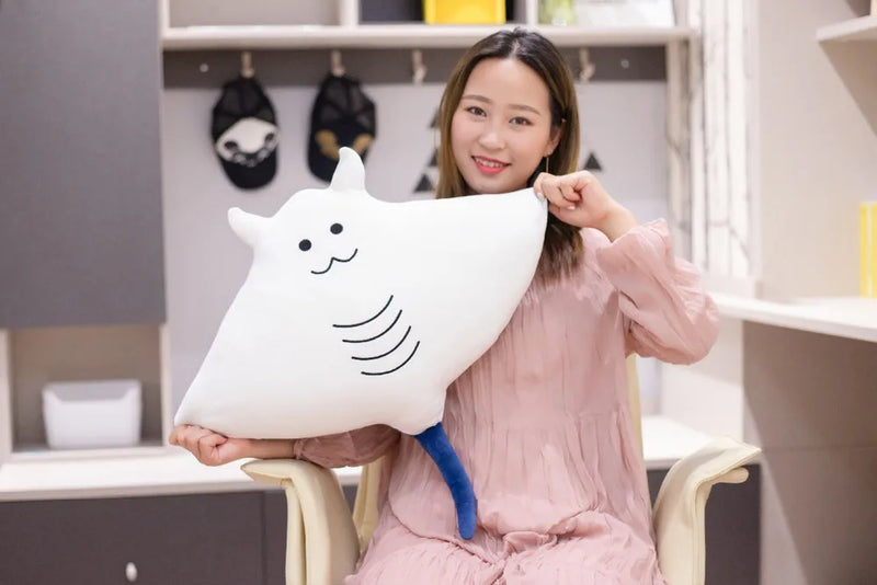 Cute Cartoon Mobula Plush Toys Flying Rays Stuffed Animals Toys Manta Ray Dolls