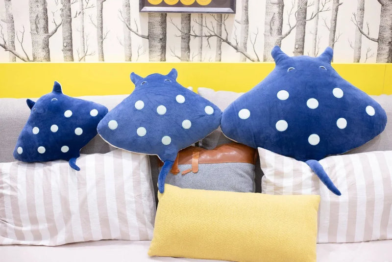 Cute Cartoon Mobula Plush Toys Flying Rays Stuffed Animals Toys Manta Ray Dolls