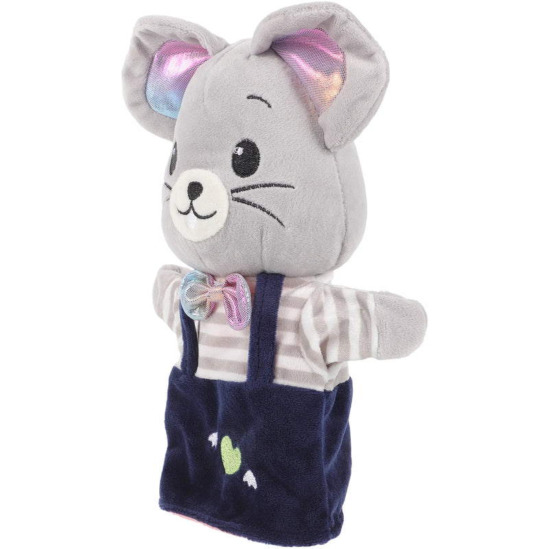 2PCS Animal Hand Puppet Toys Stuffed Educational Kids Puppets Mouse Toddler Interactive Cartoon Creatures Playthings For
