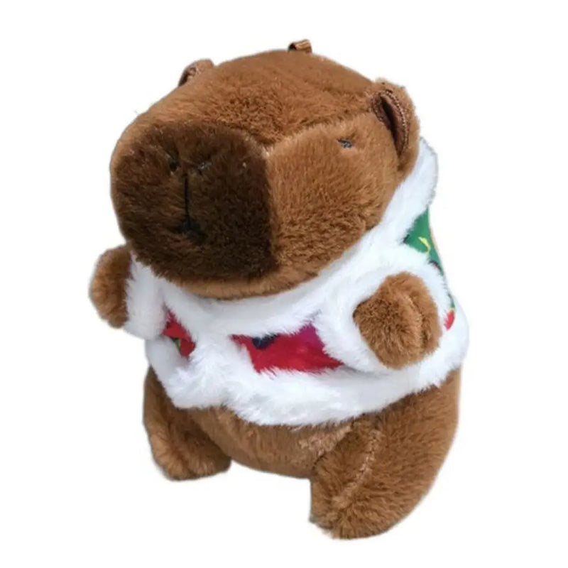 Multicolor Plush Capybara Keychain Cute Toy Stuffed Animals Simulation Capybara Pendant Cartoon Capybara Accessories