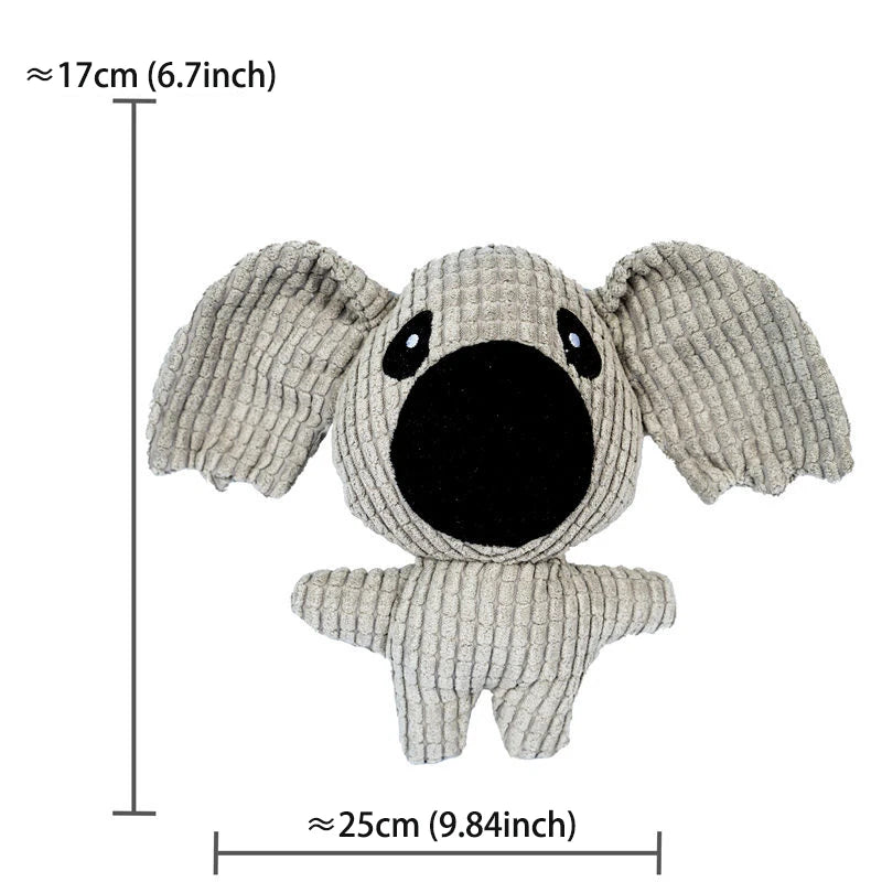 Cute Dog Plush Toys Teething Chew Squeak Dog Toys For Small Medium Breed Cat Bite Resistant Squeaky Juguetes Para Perros Cat Toy