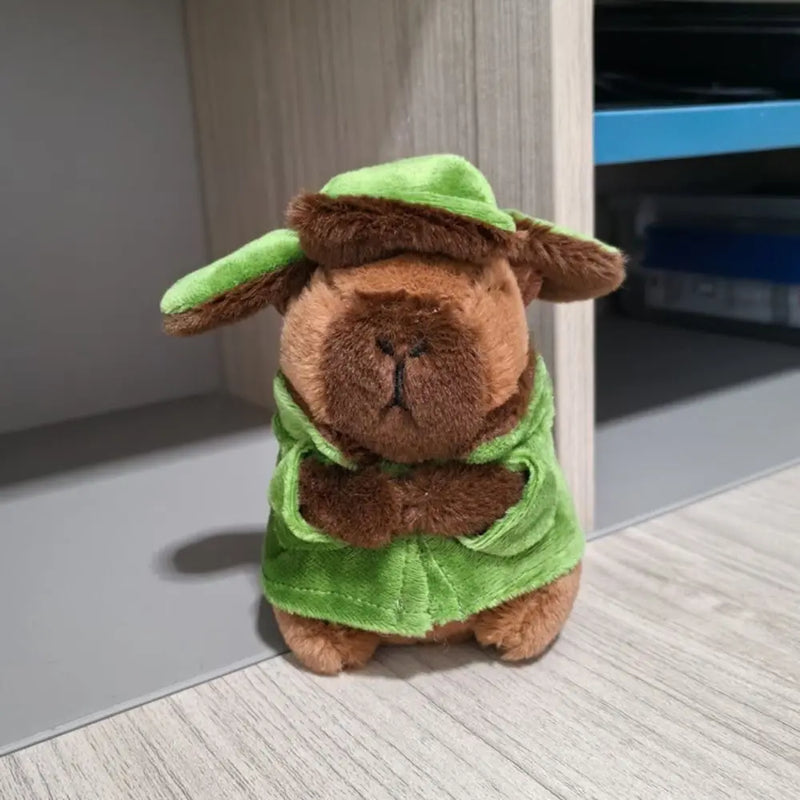Multicolor Plush Capybara Keychain Cute Toy Stuffed Animals Simulation Capybara Pendant Cartoon Capybara Accessories