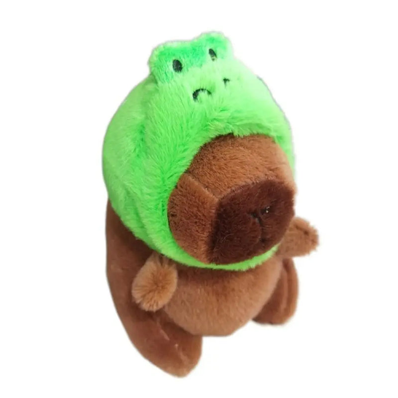 Multicolor Plush Capybara Keychain Cute Toy Stuffed Animals Simulation Capybara Pendant Cartoon Capybara Accessories