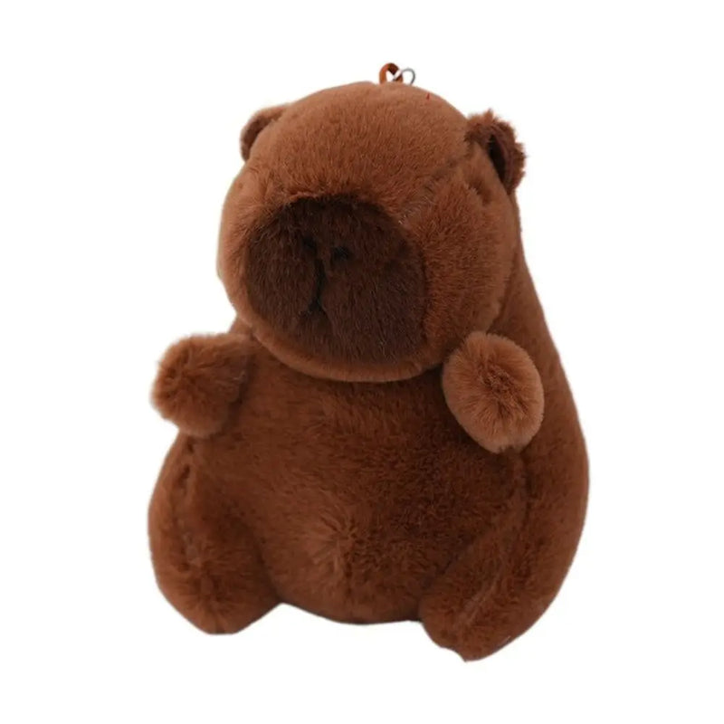 Multicolor Plush Capybara Keychain Cute Toy Stuffed Animals Simulation Capybara Pendant Cartoon Capybara Accessories
