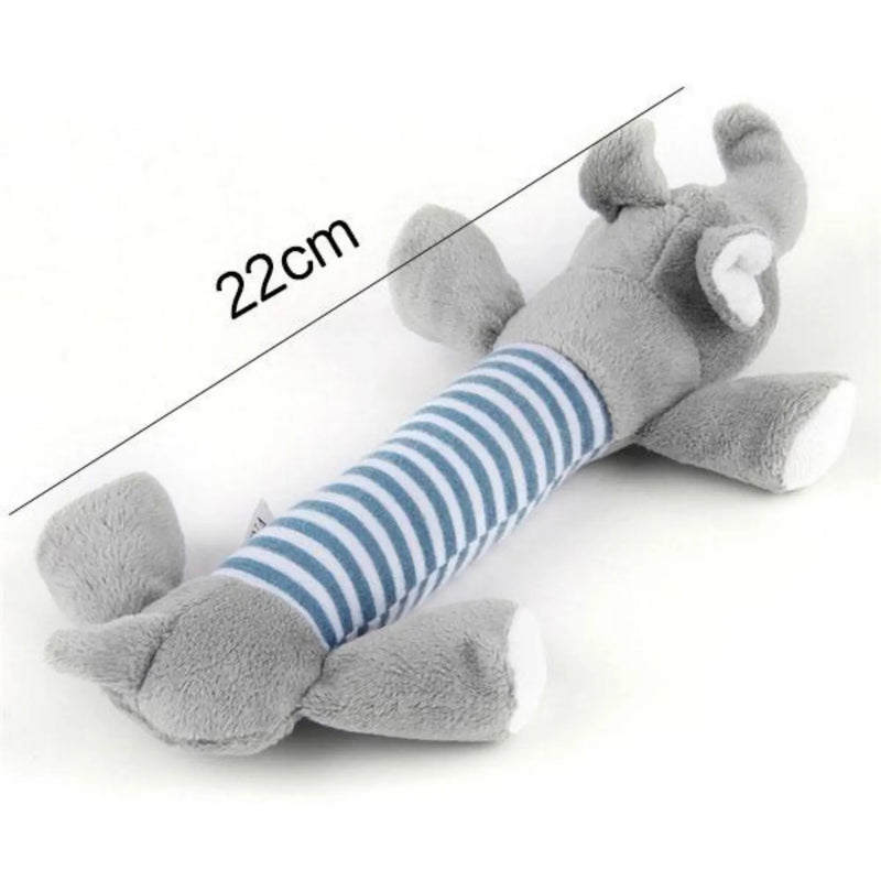 Funny Squeaky Dog Toys for Puppies Plush Chew Toys for Small Pets Duck Pig Elephant Interactive Pet Supplies Puppy Teething Toys