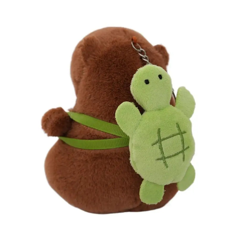 Multicolor Plush Capybara Keychain Cute Toy Stuffed Animals Simulation Capybara Pendant Cartoon Capybara Accessories