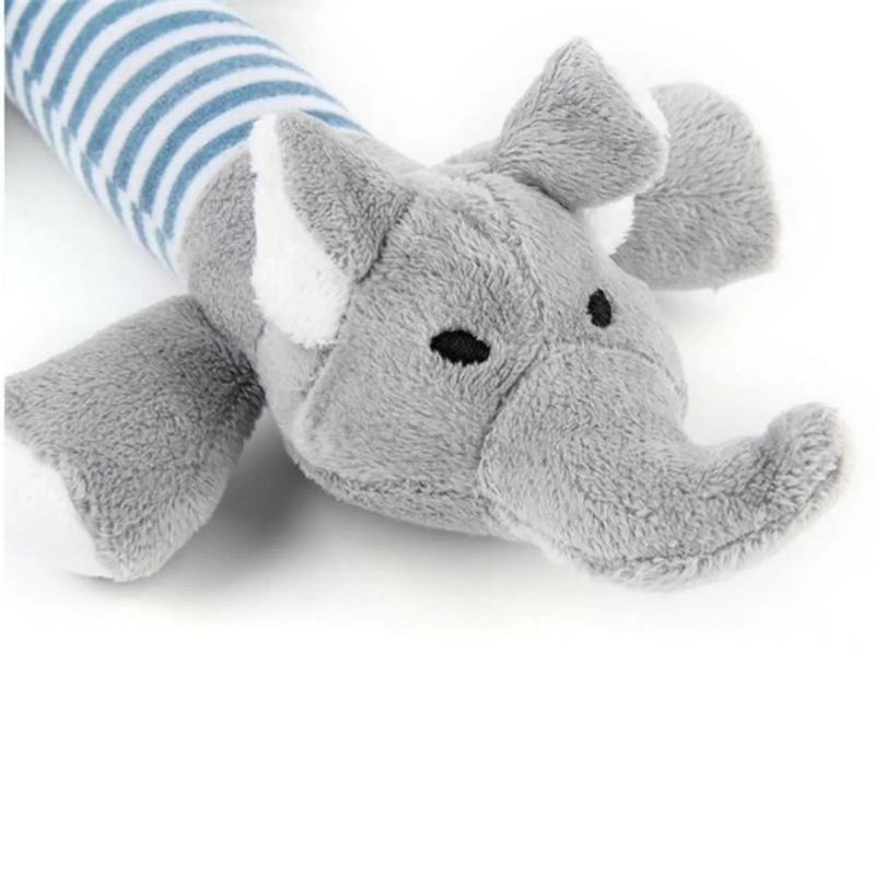 Funny Squeaky Dog Toys for Puppies Plush Chew Toys for Small Pets Duck Pig Elephant Interactive Pet Supplies Puppy Teething Toys