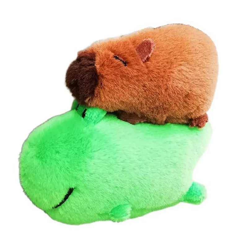 Multicolor Plush Capybara Keychain Cute Toy Stuffed Animals Simulation Capybara Pendant Cartoon Capybara Accessories