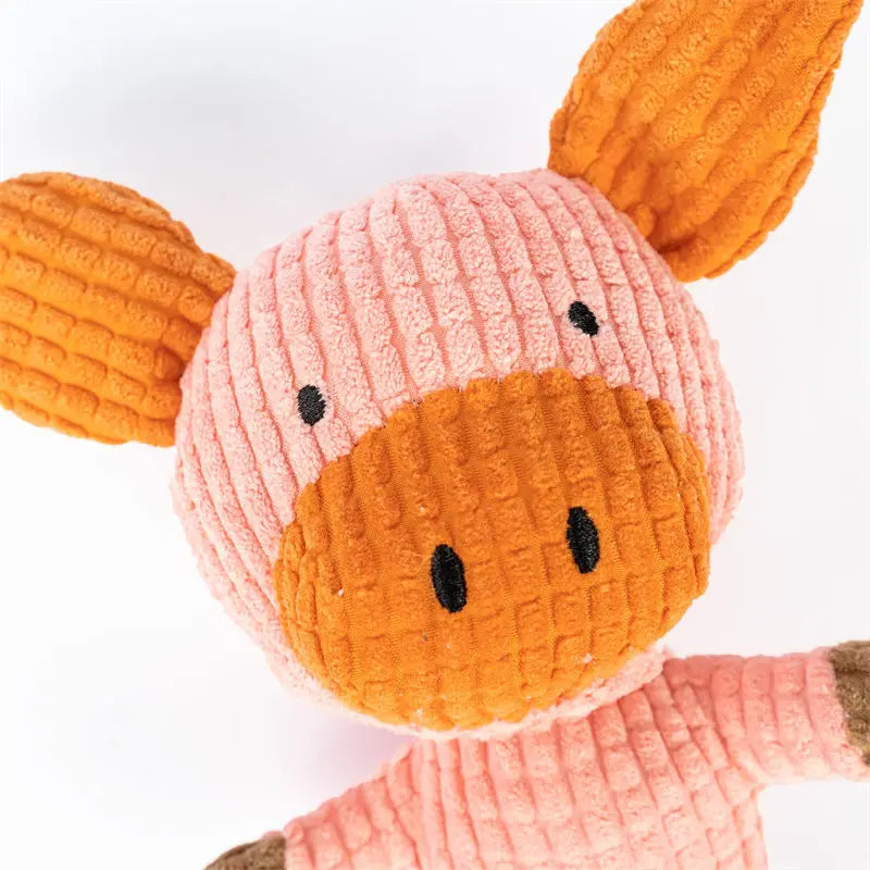 Cute Dog Plush Toys Teething Chew Squeak Dog Toys For Small Medium Breed Cat Bite Resistant Squeaky Juguetes Para Perros Cat Toy