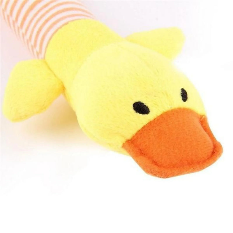 Funny Squeaky Dog Toys for Puppies Plush Chew Toys for Small Pets Duck Pig Elephant Interactive Pet Supplies Puppy Teething Toys