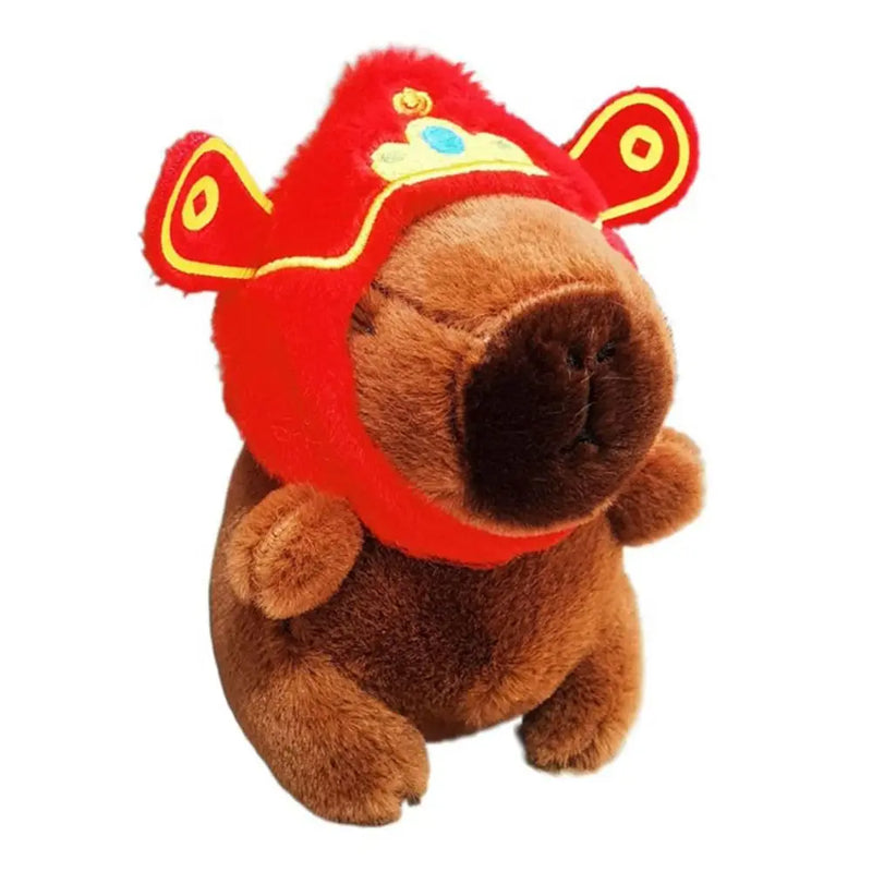 Multicolor Plush Capybara Keychain Cute Toy Stuffed Animals Simulation Capybara Pendant Cartoon Capybara Accessories
