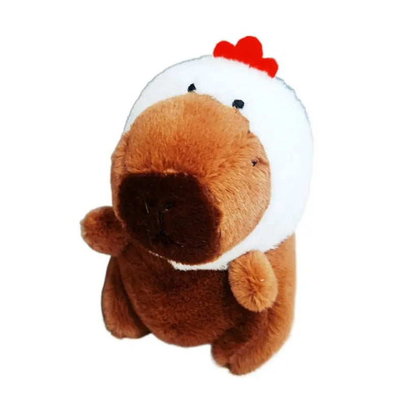Multicolor Plush Capybara Keychain Cute Toy Stuffed Animals Simulation Capybara Pendant Cartoon Capybara Accessories