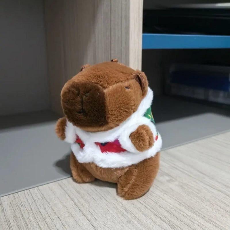 Multicolor Plush Capybara Keychain Cute Toy Stuffed Animals Simulation Capybara Pendant Cartoon Capybara Accessories