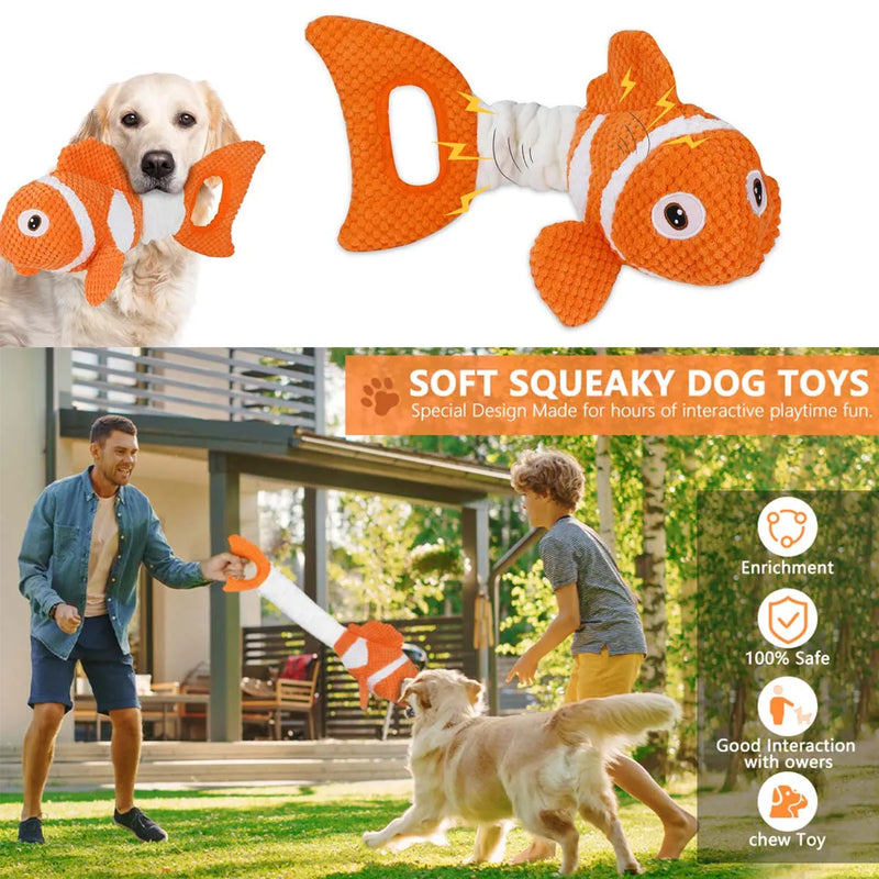 Squeaky Plush Dog Toys Interactive Durable Toys For Indoor And Outdoor Dog Chew Toys To Keep Them Busy For All Dogs Pet Supplies