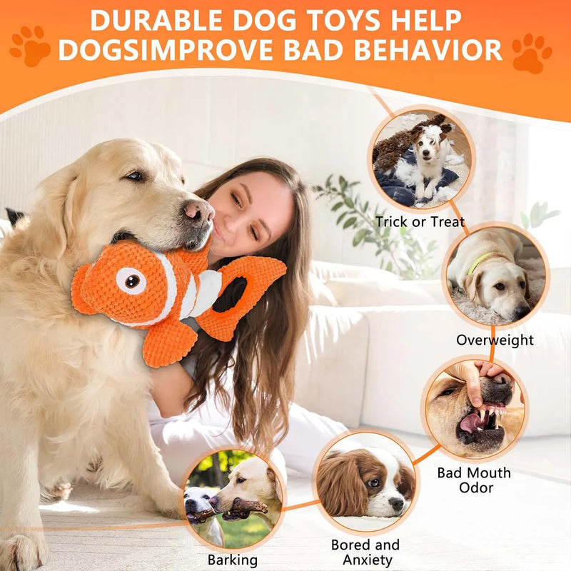 Squeaky Plush Dog Toys Interactive Durable Toys For Indoor And Outdoor Dog Chew Toys To Keep Them Busy For All Dogs Pet Supplies