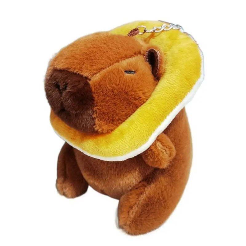 Multicolor Plush Capybara Keychain Cute Toy Stuffed Animals Simulation Capybara Pendant Cartoon Capybara Accessories