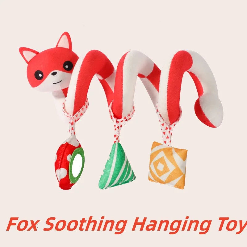 Montessori Baby Toys Kawaii Soft Plush Dolls Animal Strollers Pendant Toys for Newborn Boys Girls Toddler Birthday Gift