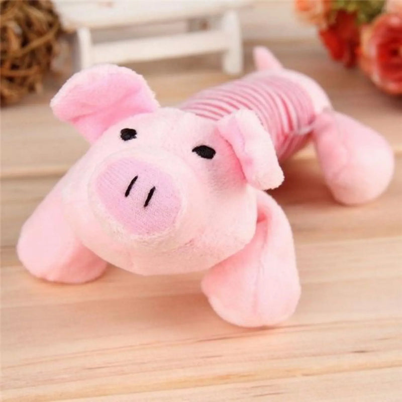 Funny Squeaky Dog Toys for Puppies Plush Chew Toys for Small Pets Duck Pig Elephant Interactive Pet Supplies Puppy Teething Toys