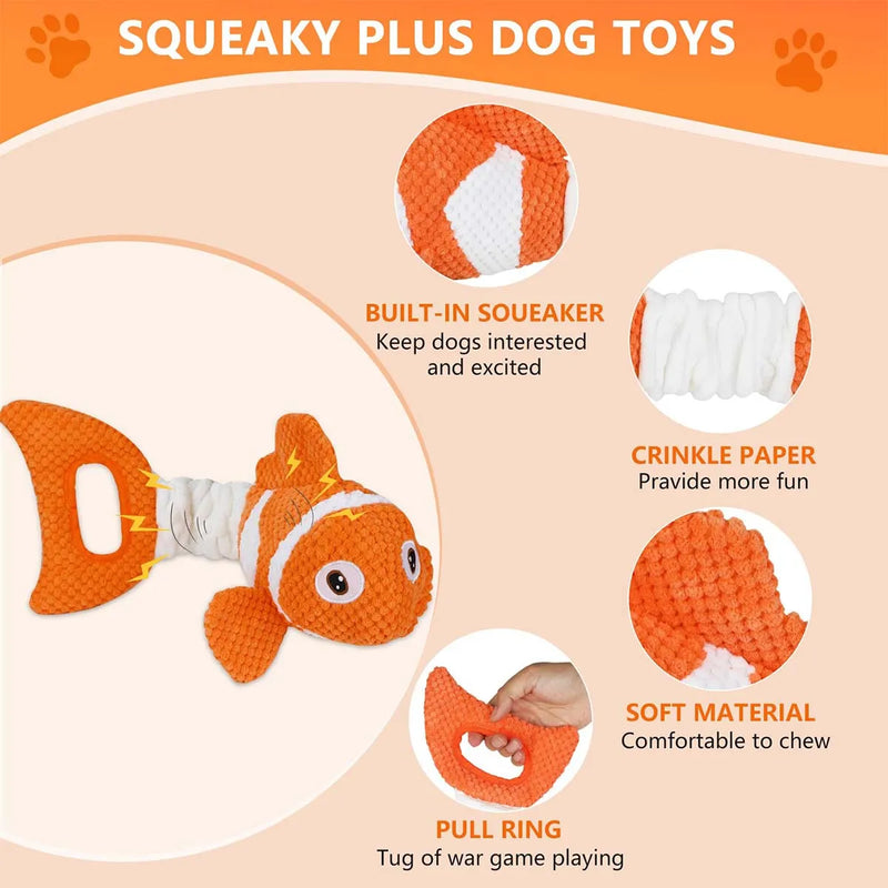 Squeaky Plush Dog Toys Interactive Durable Toys For Indoor And Outdoor Dog Chew Toys To Keep Them Busy For All Dogs Pet Supplies