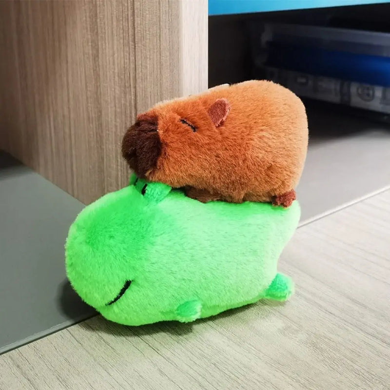 Multicolor Plush Capybara Keychain Cute Toy Stuffed Animals Simulation Capybara Pendant Cartoon Capybara Accessories