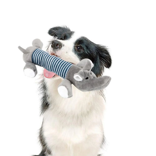 Funny Squeaky Dog Toys for Puppies Plush Chew Toys for Small Pets Duck Pig Elephant Interactive Pet Supplies Puppy Teething Toys