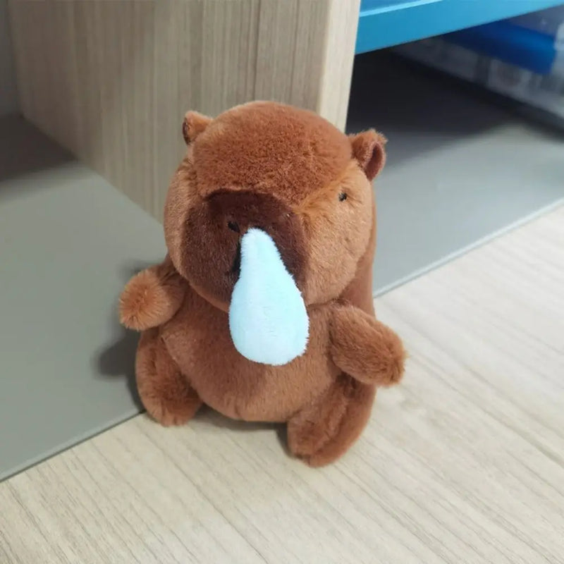 Multicolor Plush Capybara Keychain Cute Toy Stuffed Animals Simulation Capybara Pendant Cartoon Capybara Accessories