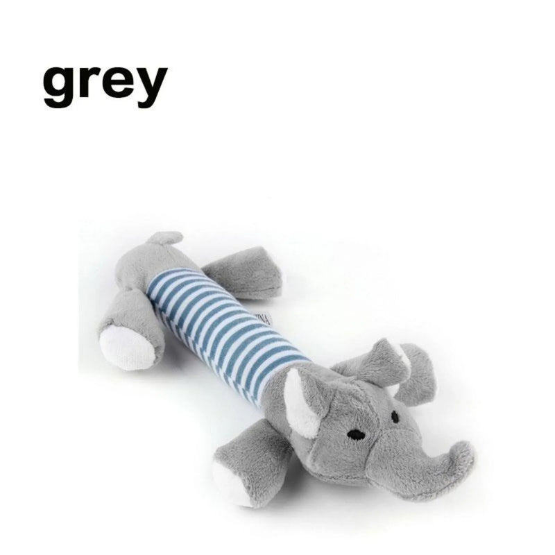 Funny Squeaky Dog Toys for Puppies Plush Chew Toys for Small Pets Duck Pig Elephant Interactive Pet Supplies Puppy Teething Toys